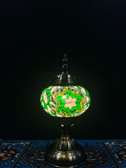 Mosaic Table Lamp Green Star Lamps   