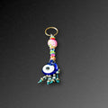 Pink Stone Evil Eye Keyring