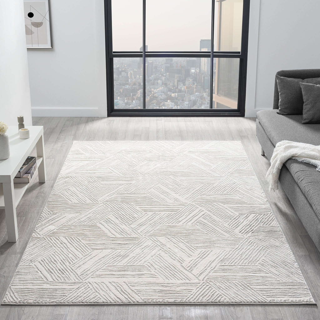 Portland 840 Lt Grey Turkish Rug lifestyle view