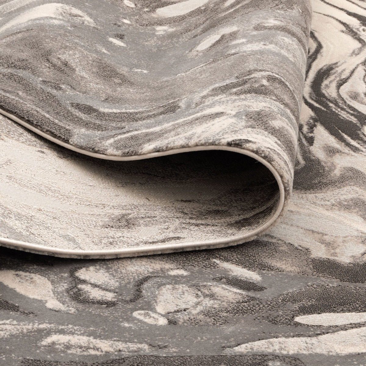 Rue R001 Grey Taupe Abstract Rug – view 4