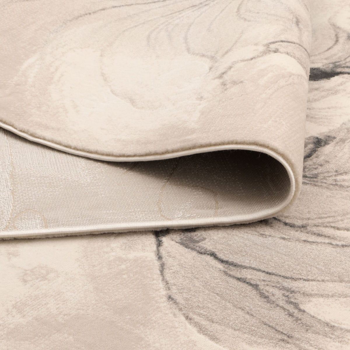 Rue R002 Beige Charcoal Abstract Rug – view 4