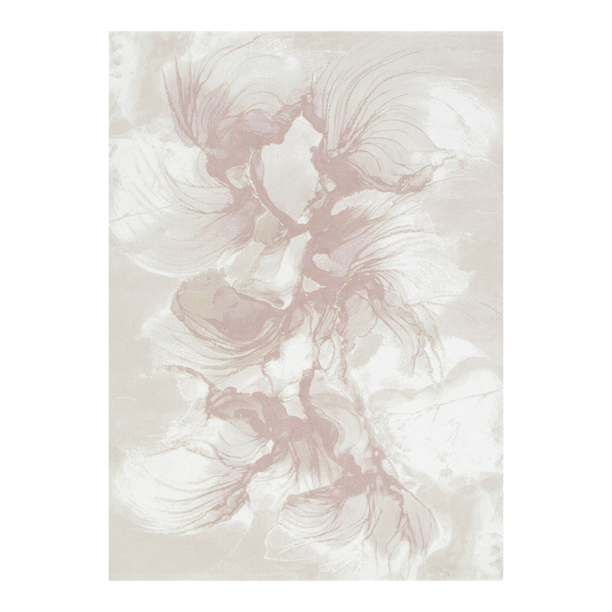 Rue R003 Pink Abstract Rug – view 2