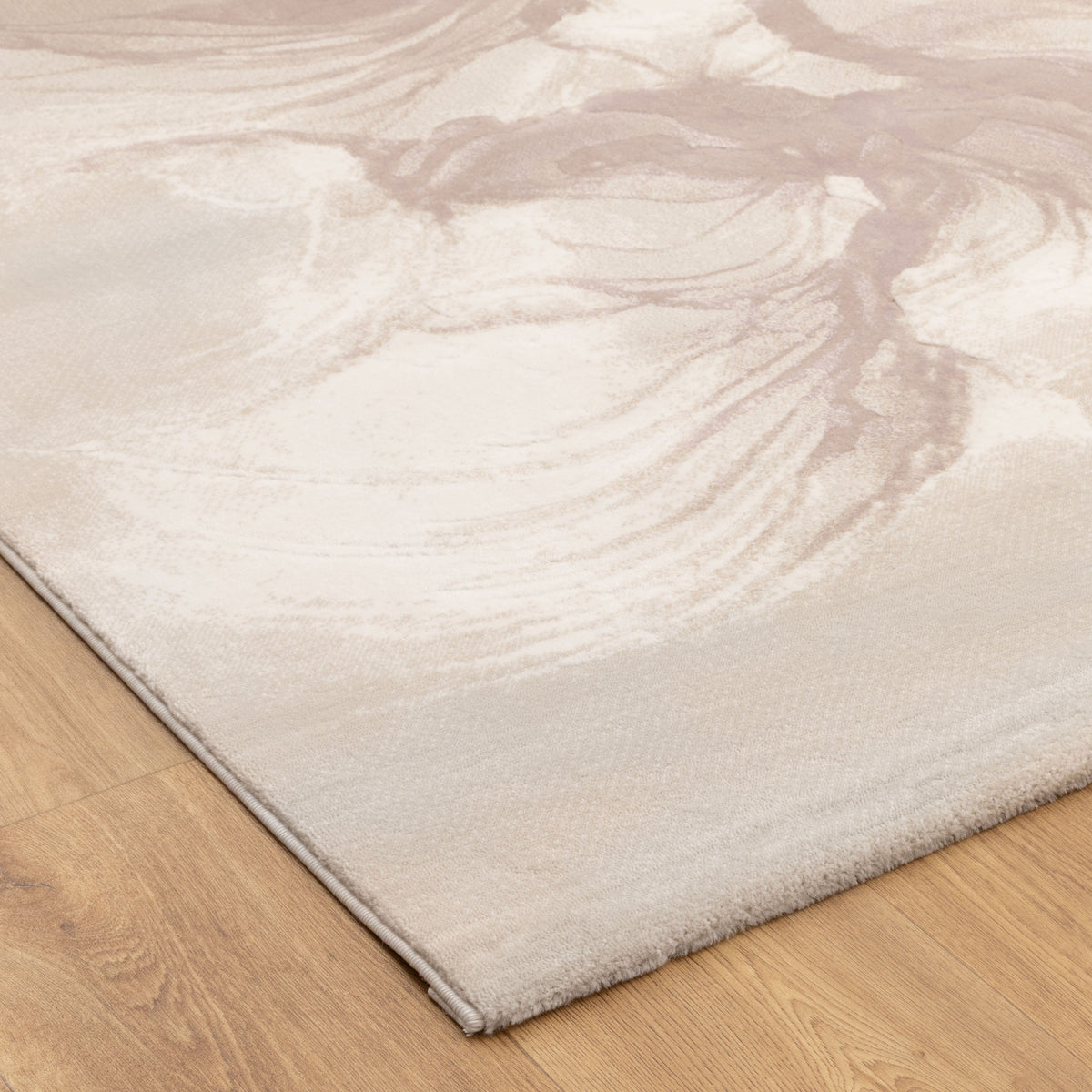 Rue R003 Pink Abstract Rug – view 3