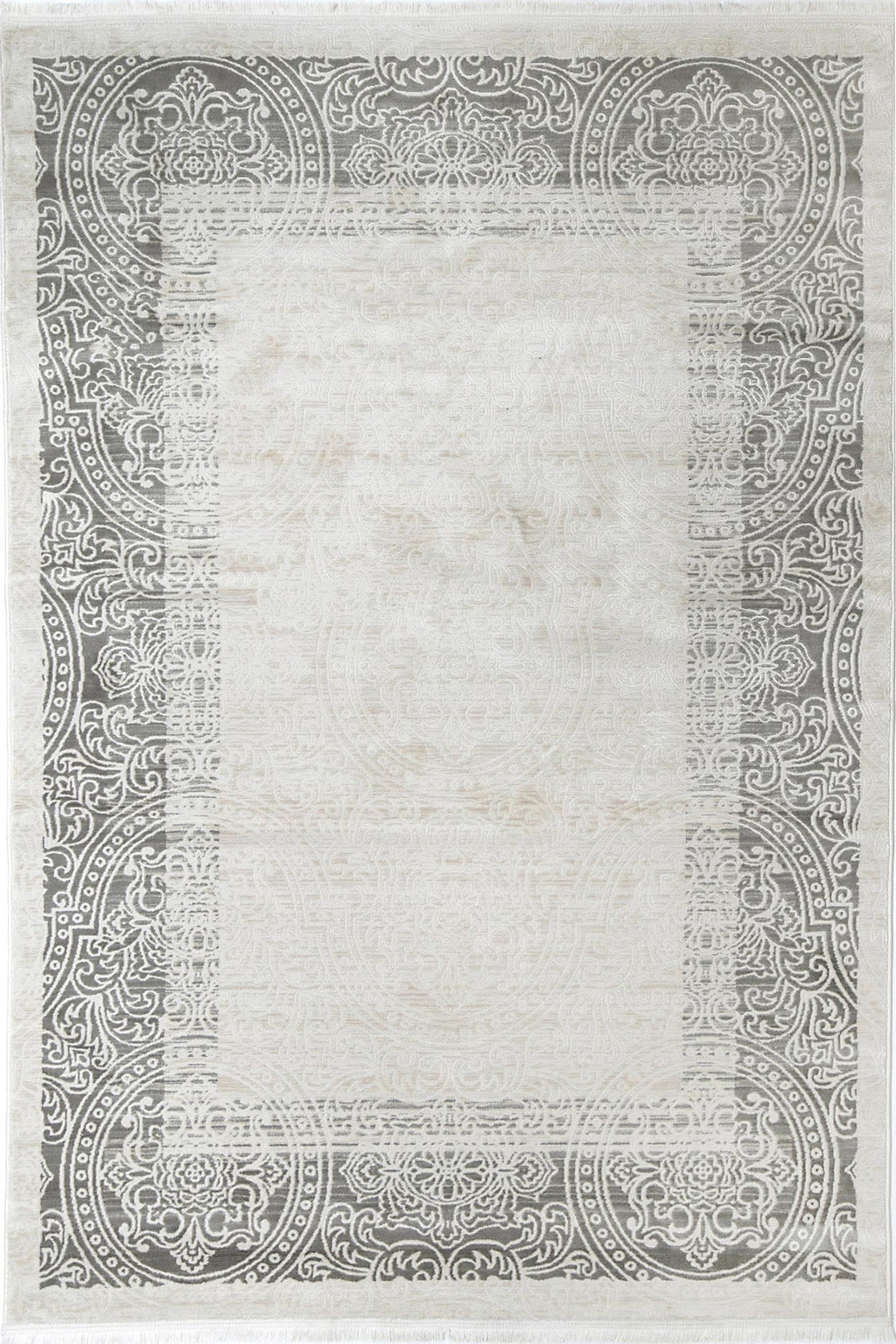 Rapsody Bach Ash Contemporary Rug - 01CREA – view 2