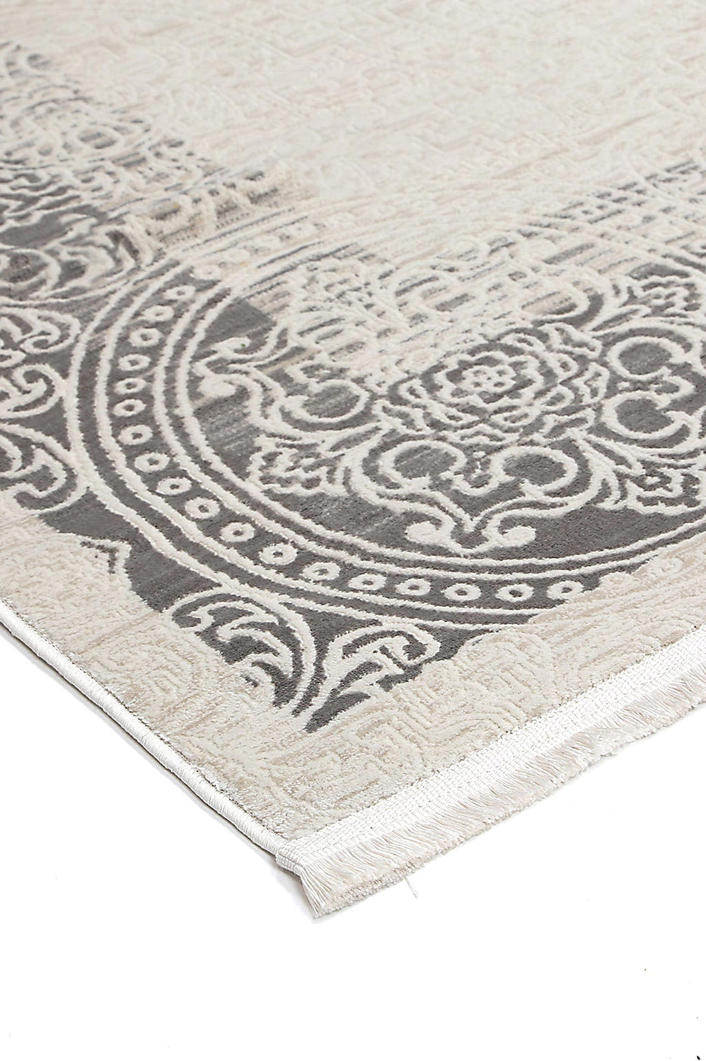Rapsody Bach Ash Contemporary Rug - 01CREA – view 4
