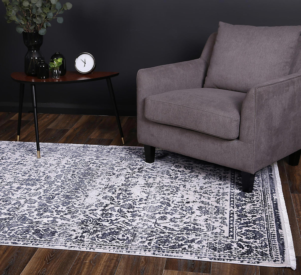 Rapsody Chopin Navy Transitional Rug - 04NAVY – view 6