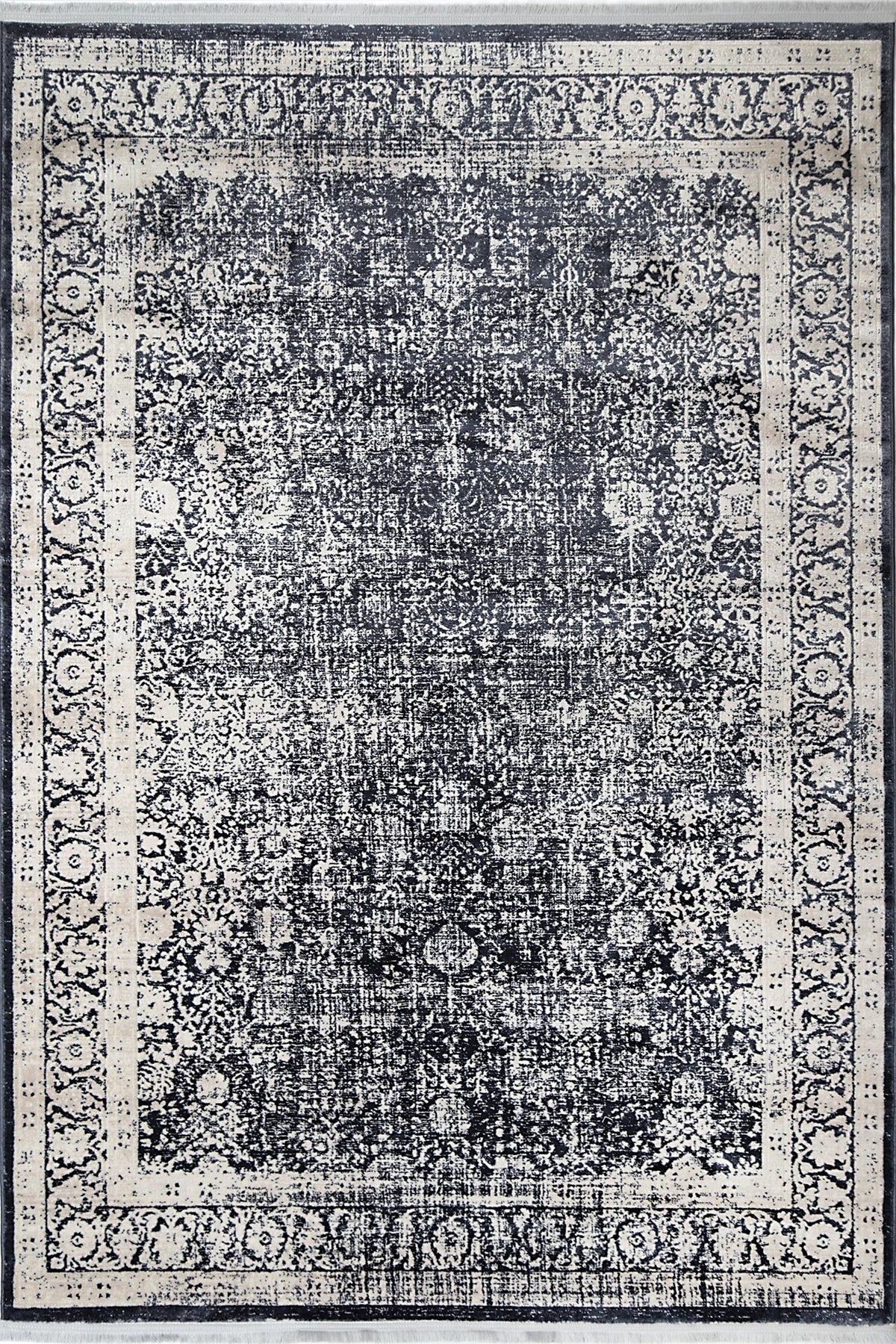 Rapsody Liszt Navy Transitional Rug - 07NAVY – view 2