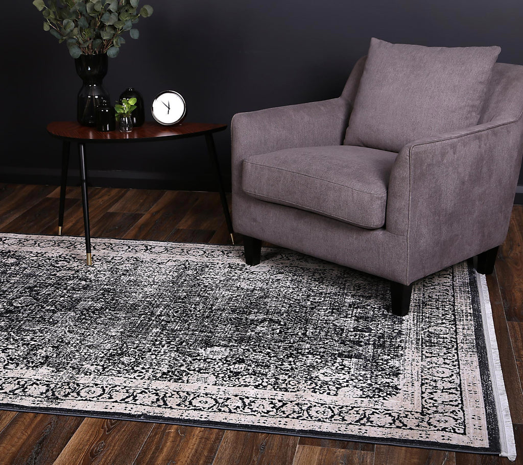 Rapsody Liszt Navy Transitional Rug - 07NAVY – view 6