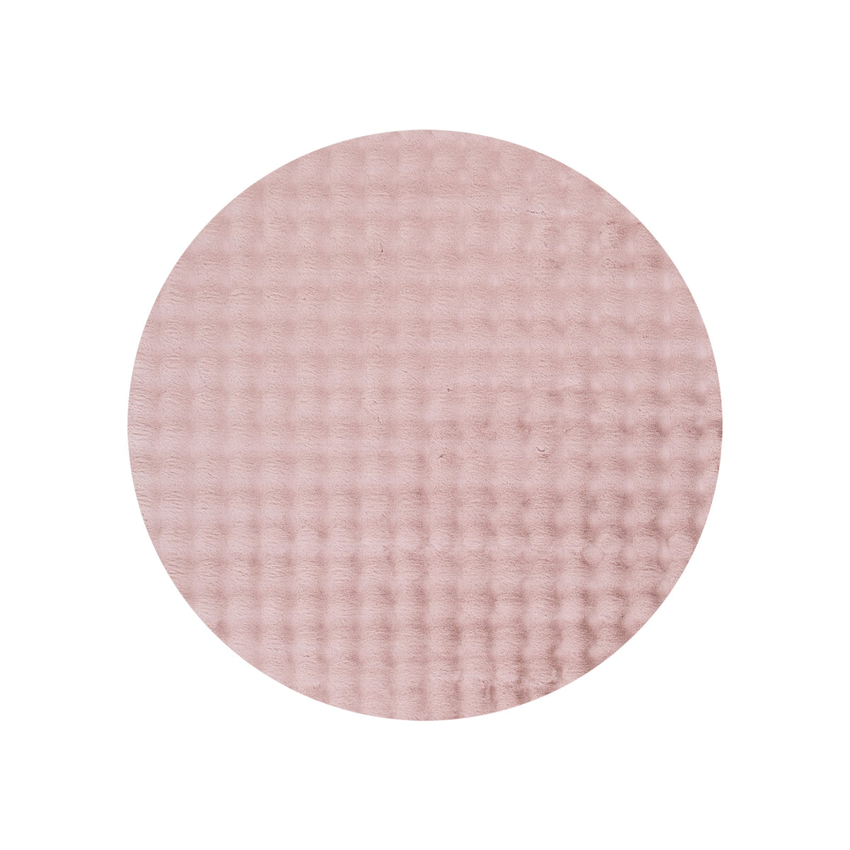 Purity Rose Pink Round Washable Shaggy Rug – view 2