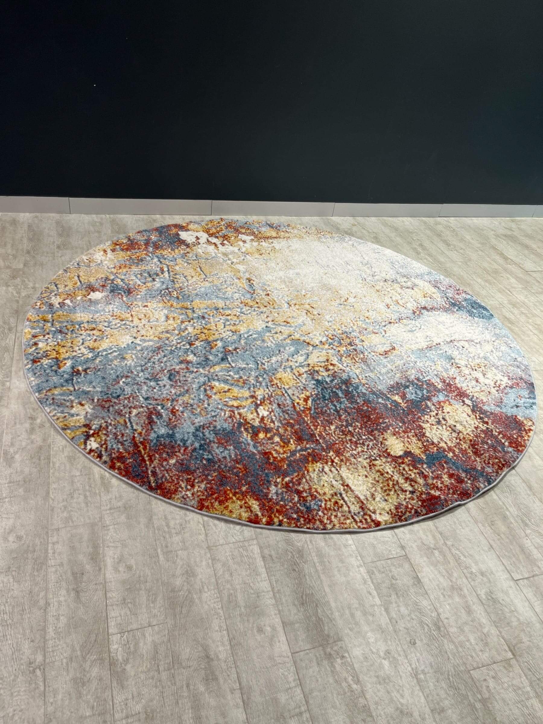 Large Round Sale Rugs 240x240 Colourful Splash   ROUND SALE RUG DISCOUNTED RUGS 