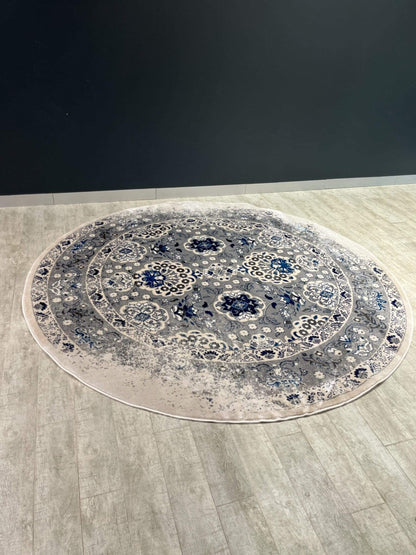 Large Round Sale Rugs 240x240 Blue Round Rug   