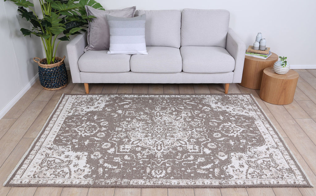 Rustic Medallion Ash Transitional Rug - 6120 BEIG – view 8