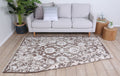 Rustic Vineyard Beige Contemporary Rug - 6122 BEIG styled with furniture