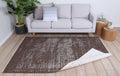 Rustic Homestead Beige & Cream Contemporary Rug - 6123 BEIG styled with furniture