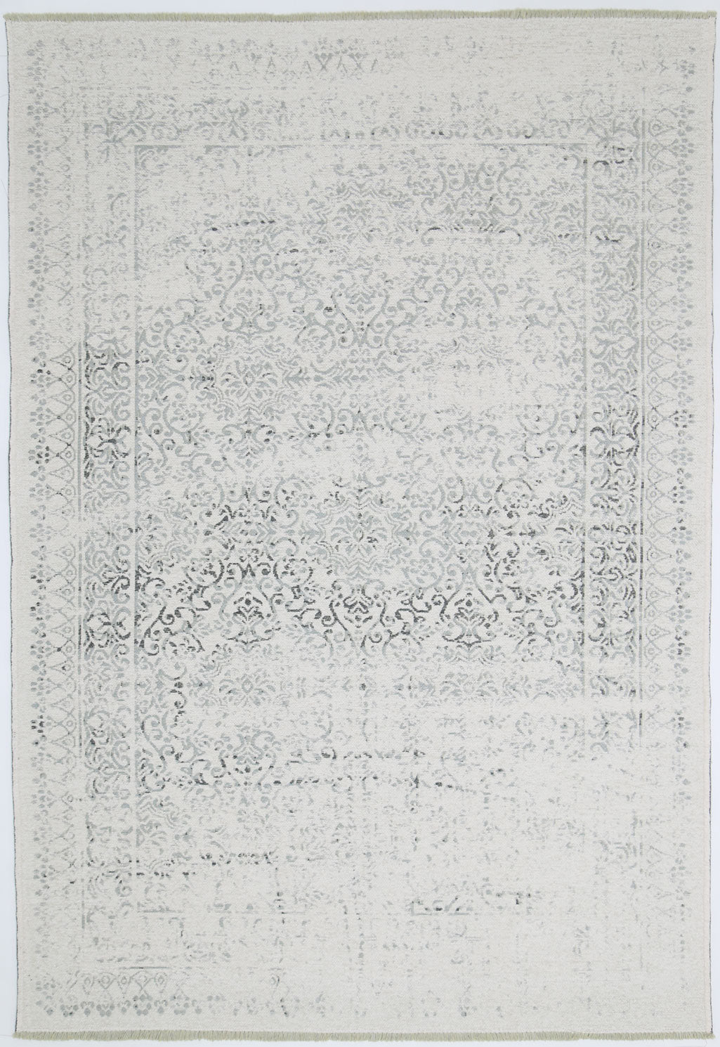 Rustic Homestead Grey & Ivory Contemporary Rug - 6123 GREY – view 2