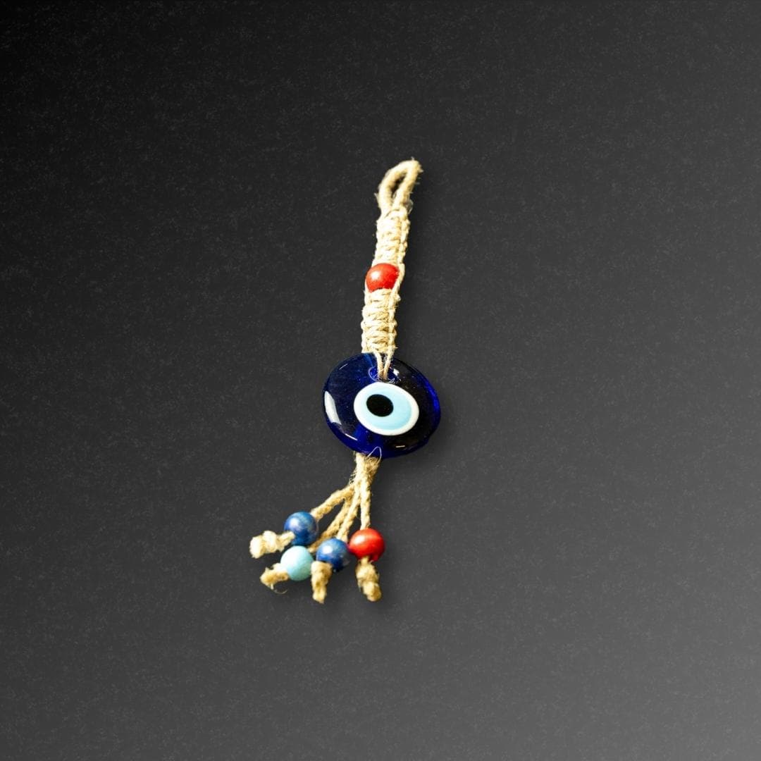 Red Bead Hanging Evil Eye (5cm)-This hanging evil eye is a great way to harness the protective power of ancient mythology and ward off negative energy. It has been around for 5,000 years in various cultures and is also referred to as nazar, cheshm nazar,