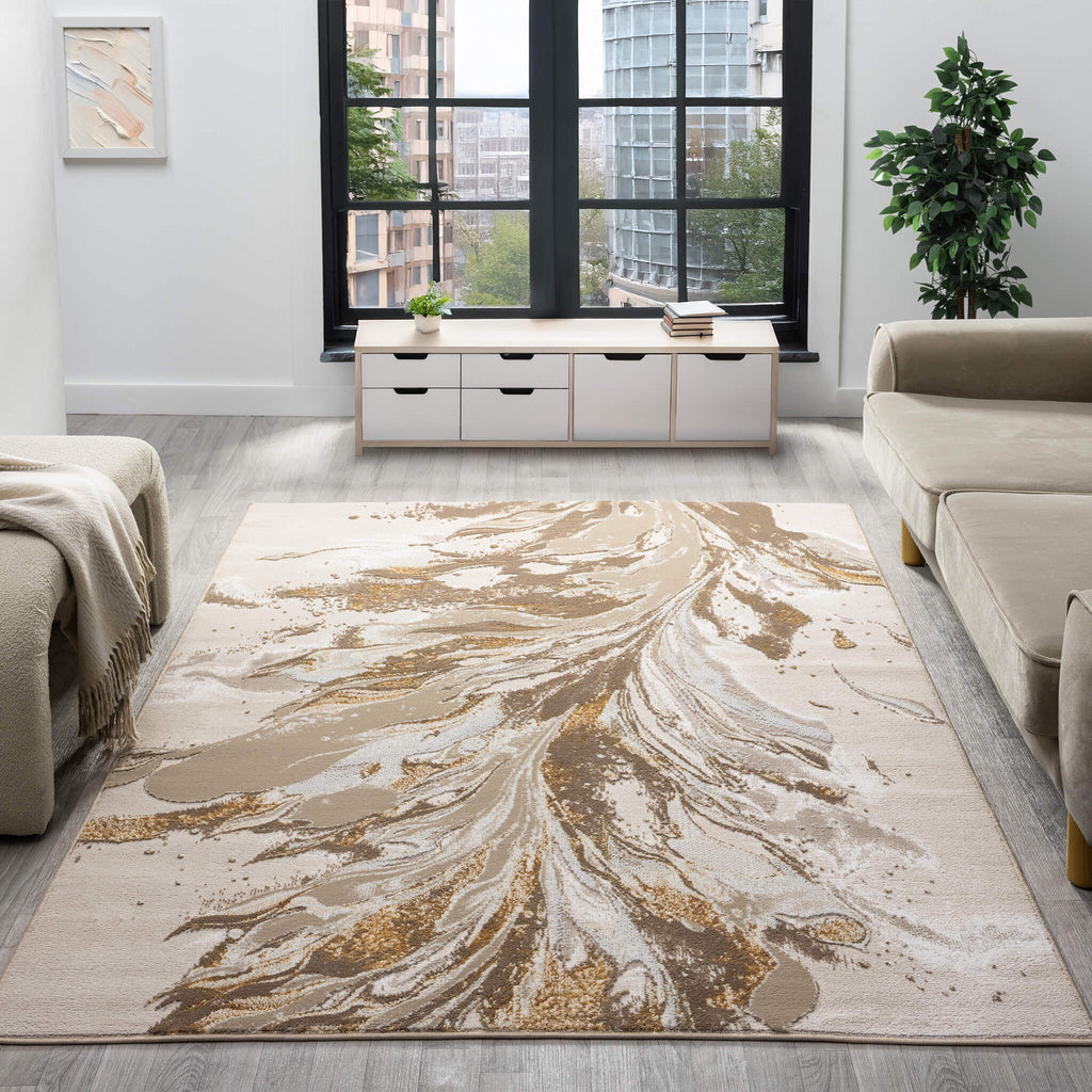 Relic 515 Gold Turkish Rug lifestyle view