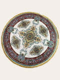 Round Turkish Rugs Colourful- Cream
