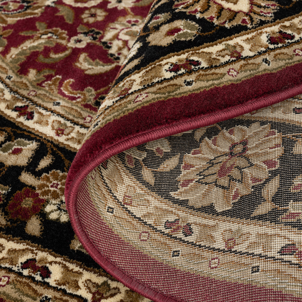 Royal 524 Red Round Traditional Round Rug