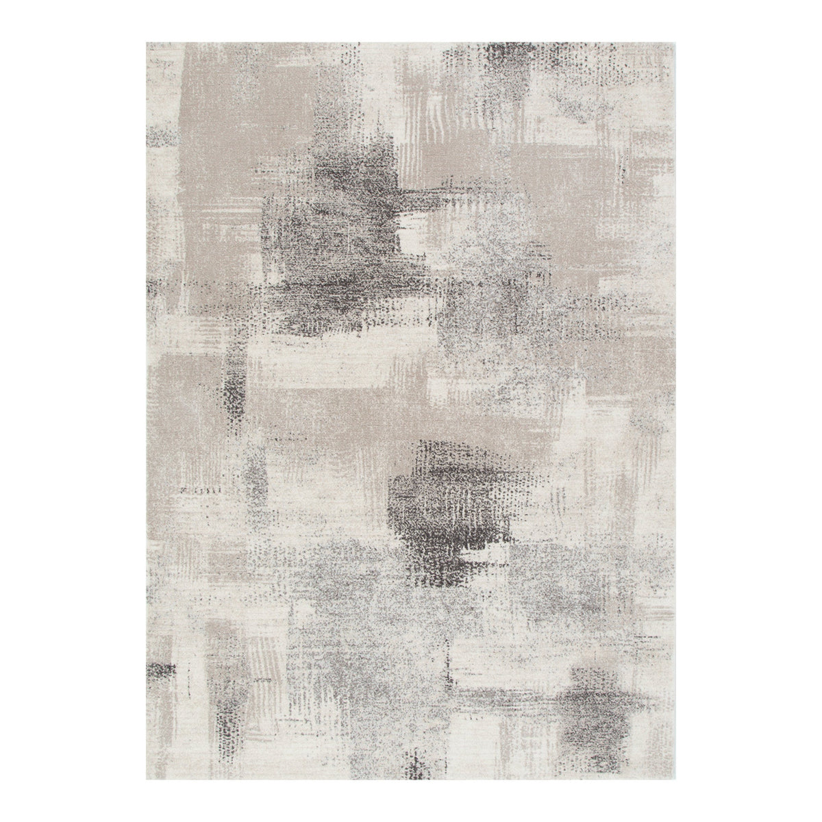 Sena S003 Cream Grey Distressed Rug – view 2