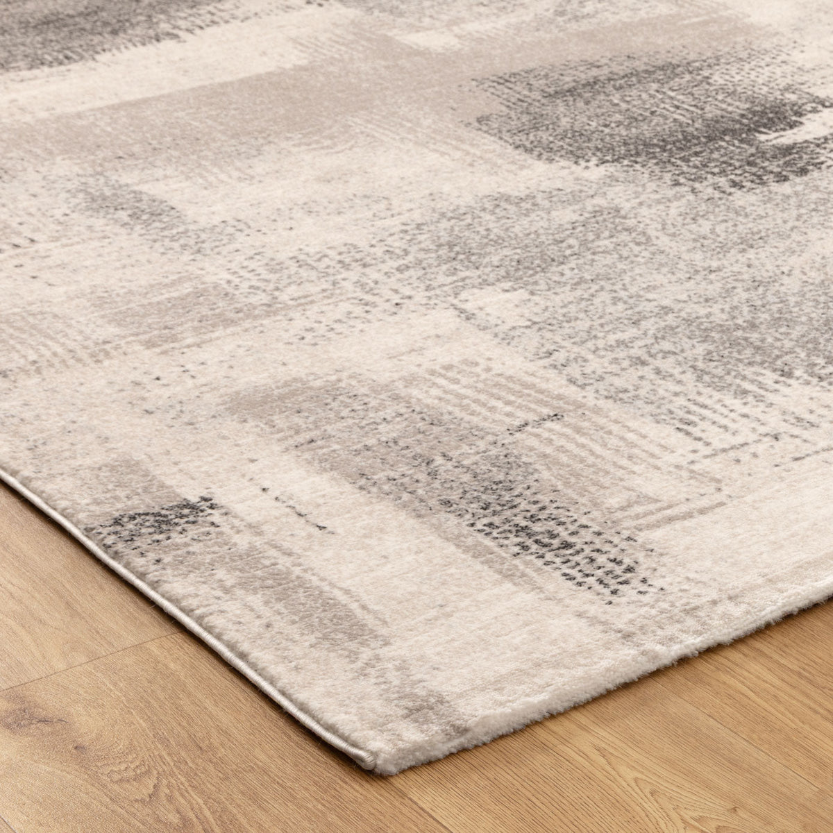 Sena S003 Cream Grey Distressed Rug – view 3