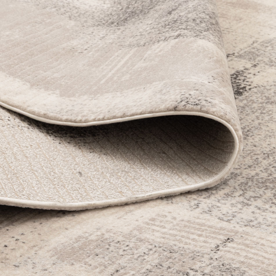 Sena S003 Cream Grey Distressed Rug – view 4