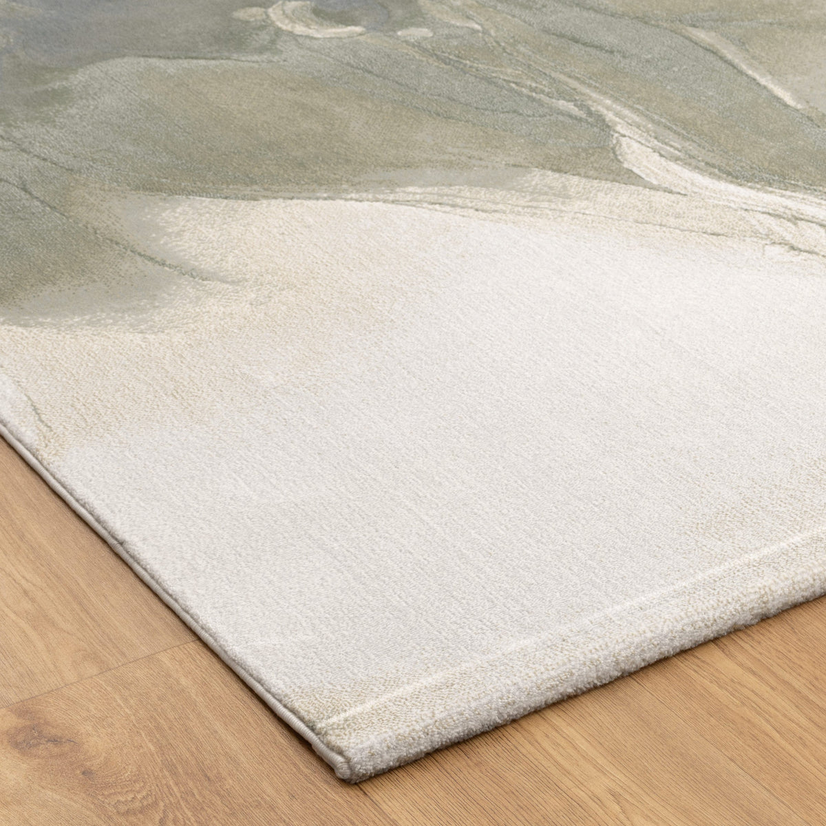 Sena S004 Green Abstract Rug – view 3