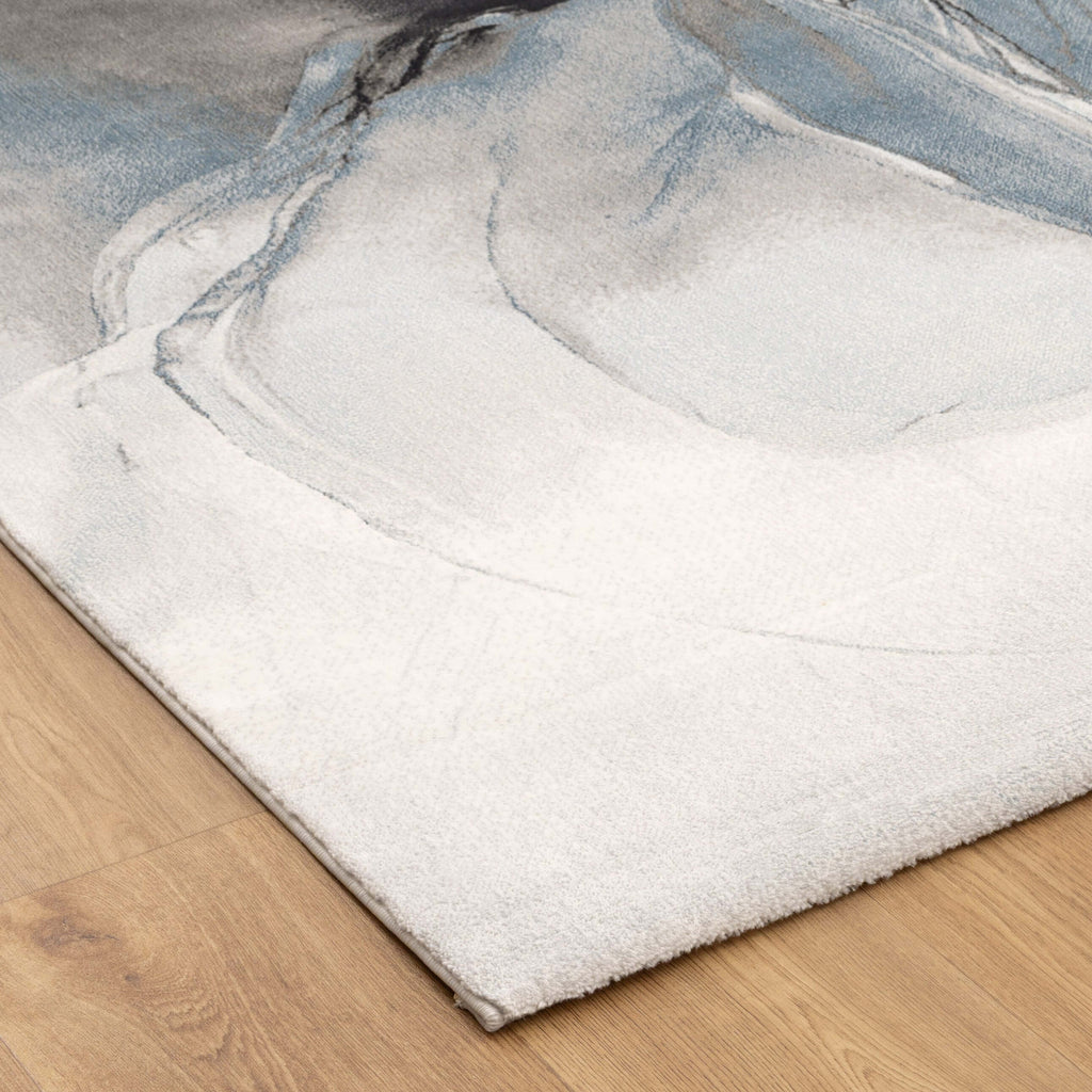 Sena S005 Blue Modern Turkish Rug - detail 2