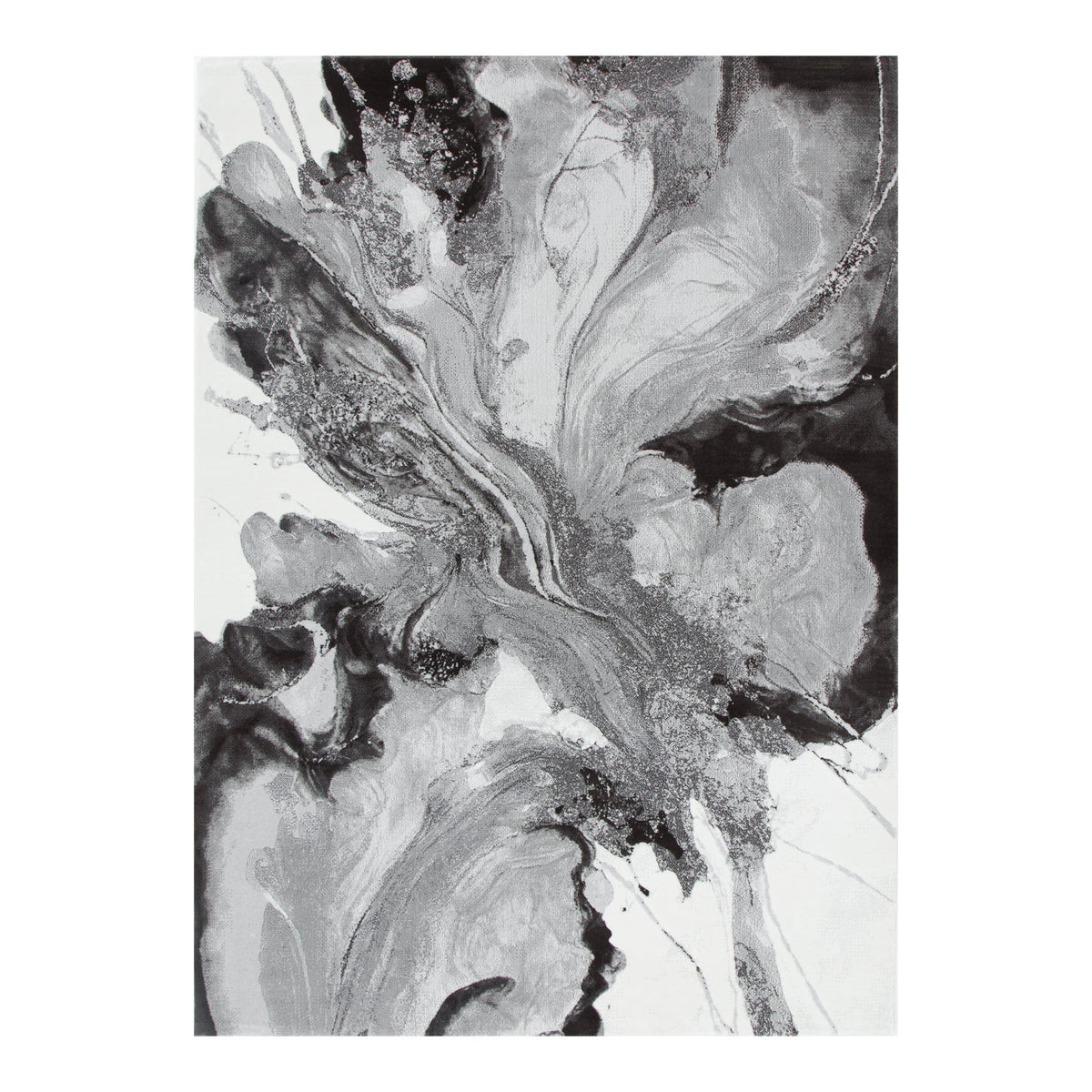 Sena S007 Grey Abstract Rug – view 2