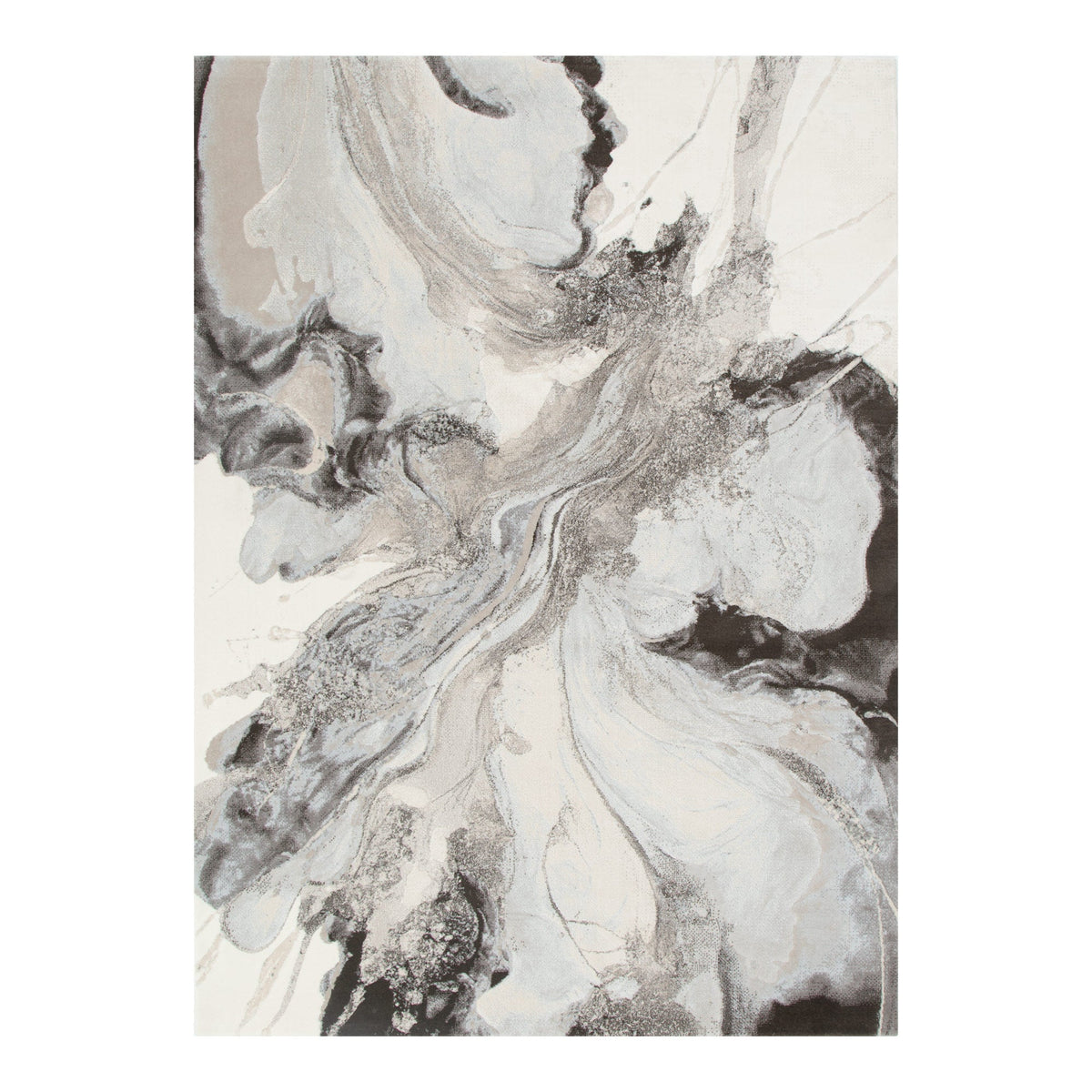 Sena S008 Beige Grey Abstract Rug – view 2