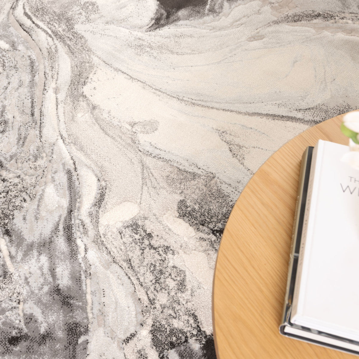 Sena S008 Beige Grey Abstract Rug – view 5