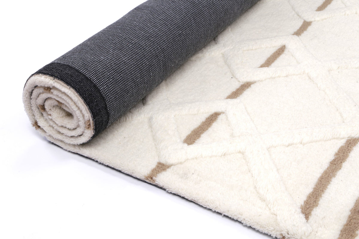 Sonet S1 Brown Wool Tribal Rug – view 5