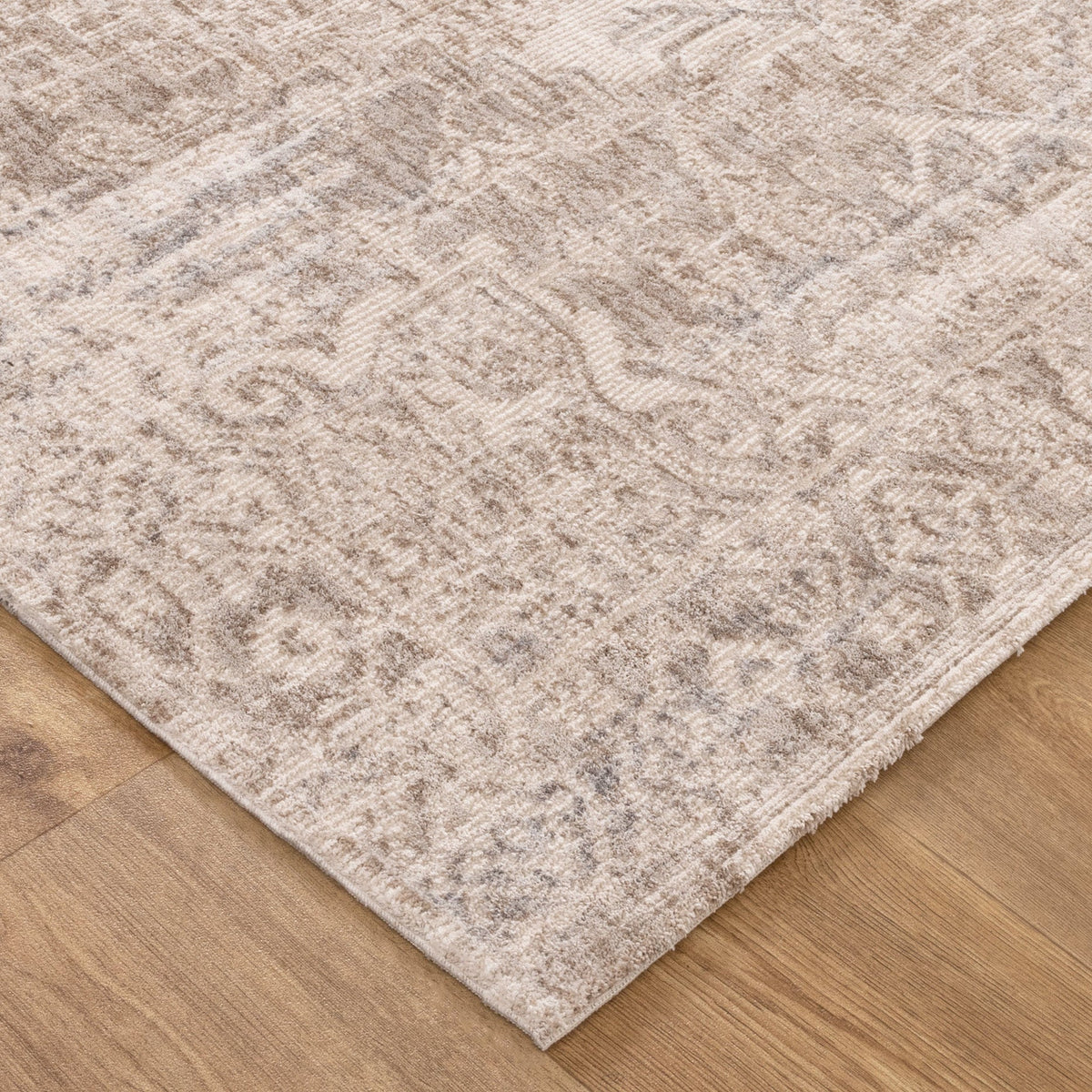 Solenne Beige & Blue Distressed Vintage Rug - S100 – view 3