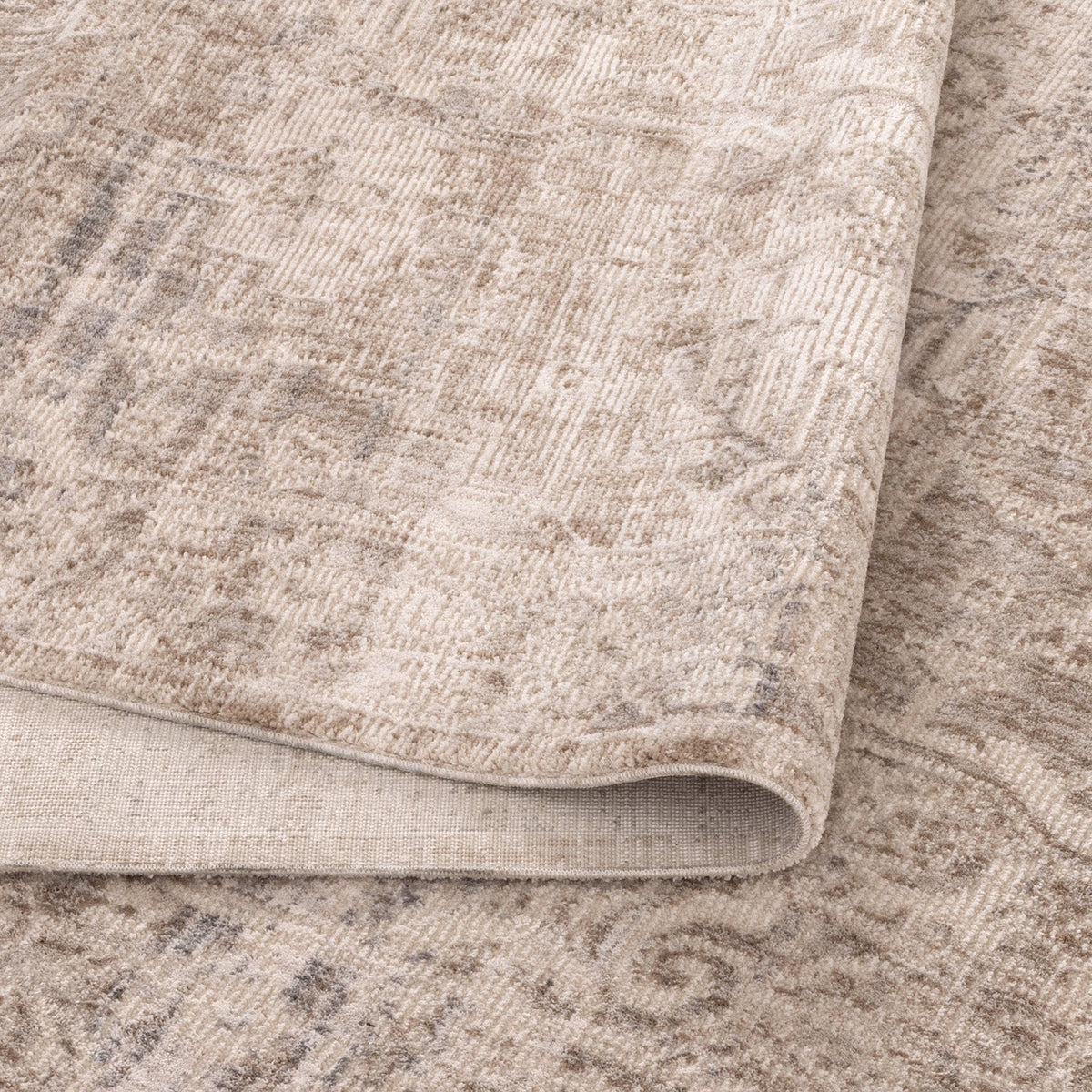 Solenne Beige & Blue Distressed Vintage Rug - S100 – view 4