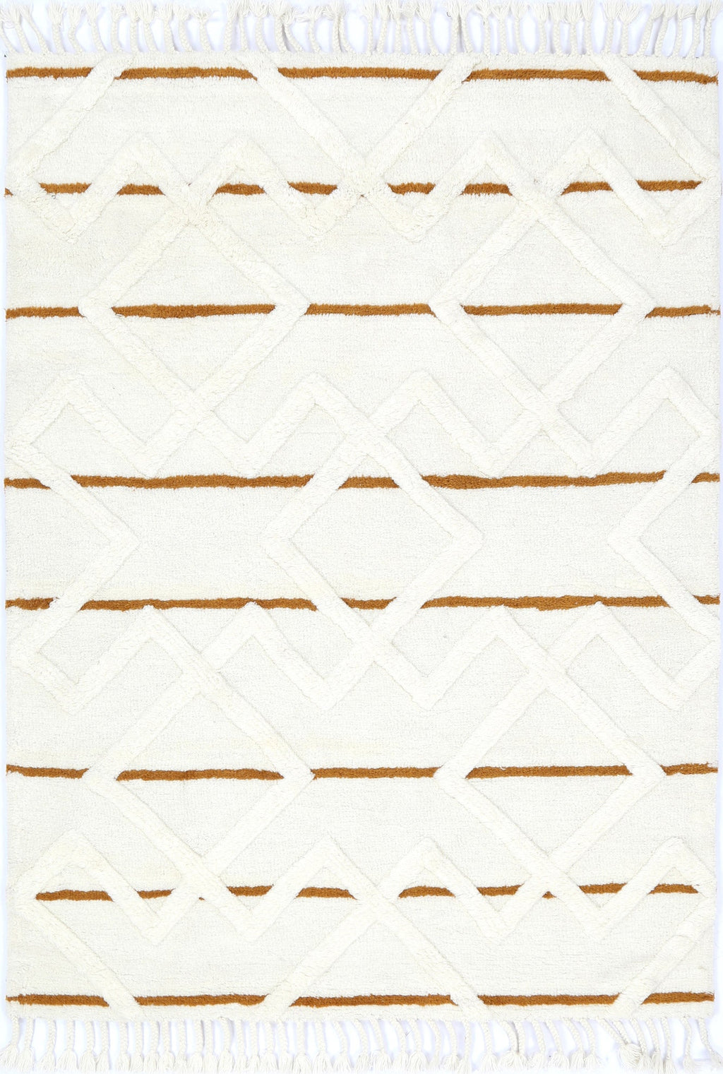 Sonet S2 Gold Wool Tribal Rug – view 2