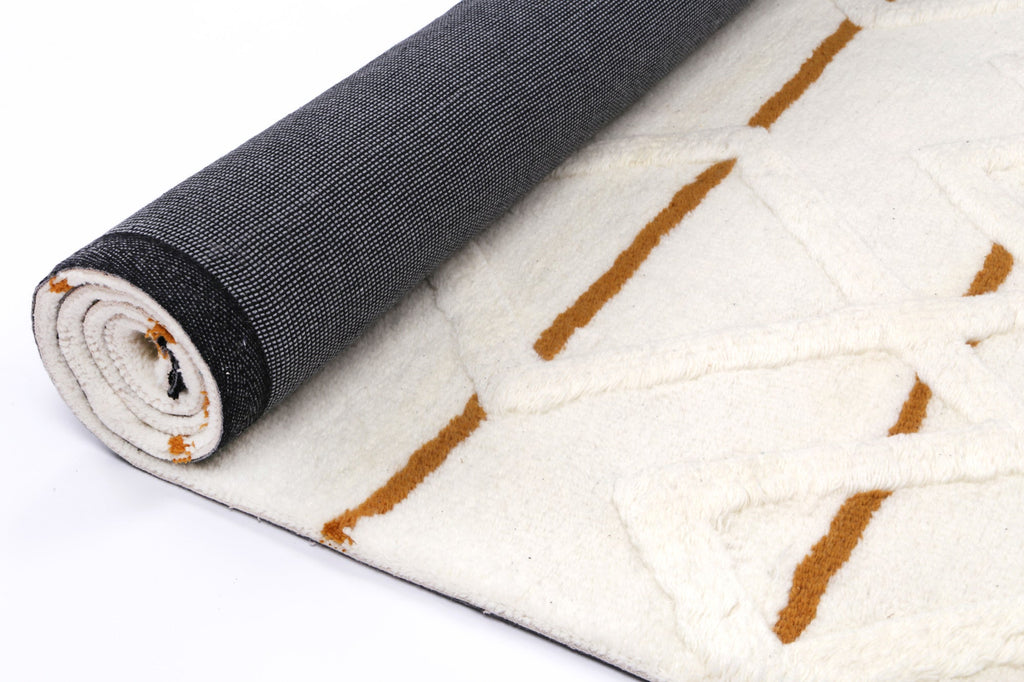 Sonet S2 Gold Wool Tribal Rug – view 5