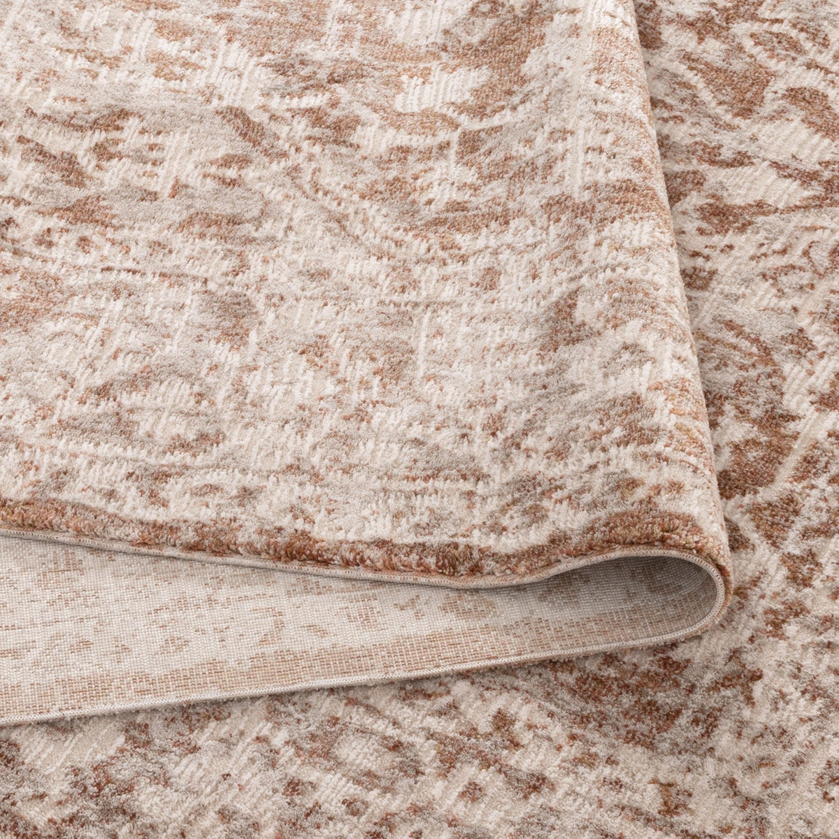 Solenne Beige & Rust Distressed Vintage Rug - S200 – view 4