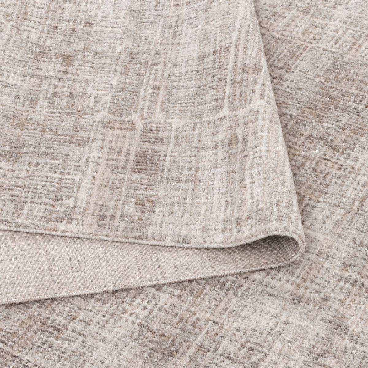Solenne Cream-Gray Abstract Rug - S500 – view 4