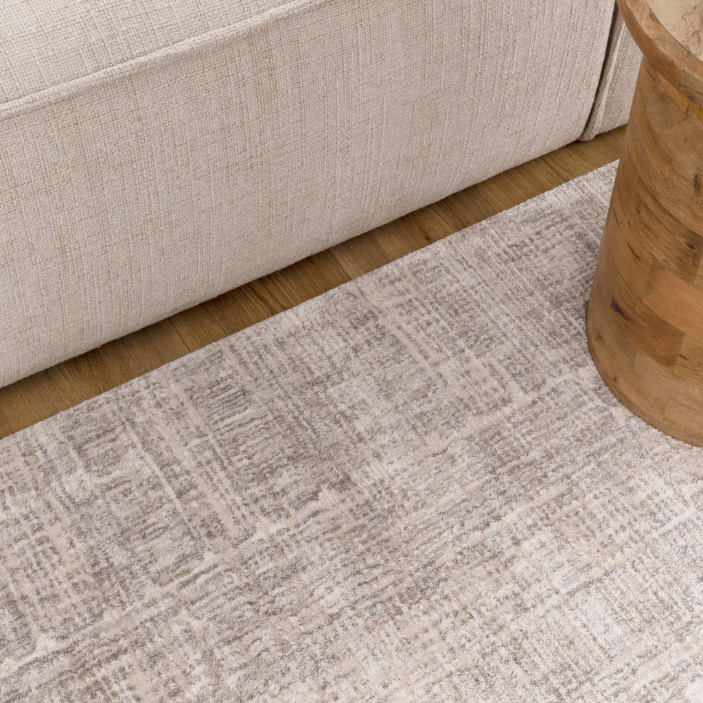 Solenne Cream-Gray Abstract Rug - S500 – view 5