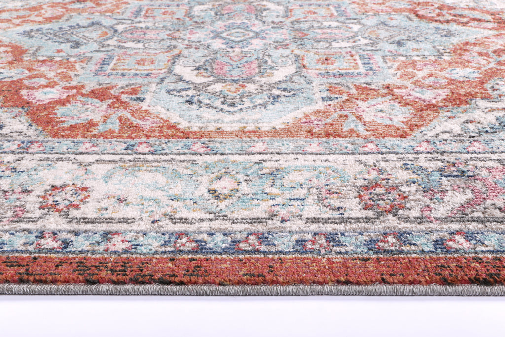 Salsa Seo Terracotta & Ivory Transitional Rug - SALS06 – view 7