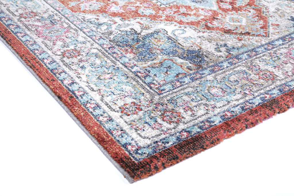 Salsa Seo Terracotta & Ivory Transitional Rug - SALS06 – view 3