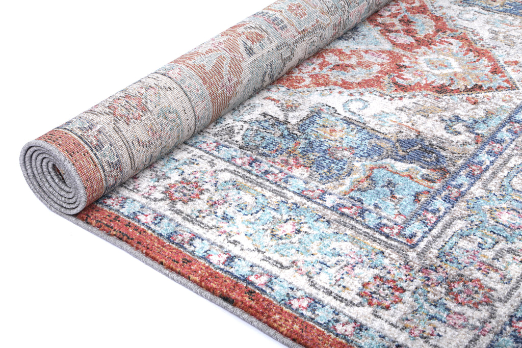 Salsa Seo Terracotta & Ivory Transitional Rug - SALS06 – view 4