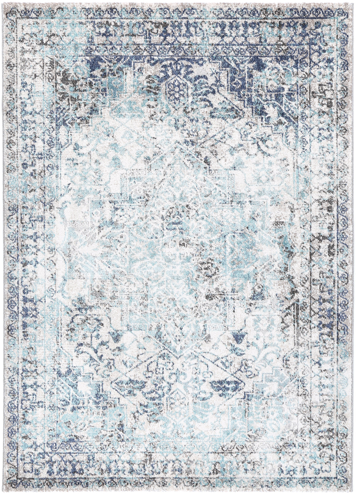 Salsa Adrianita Ivory & Blue Transitional Rug - SALS07 – view 2