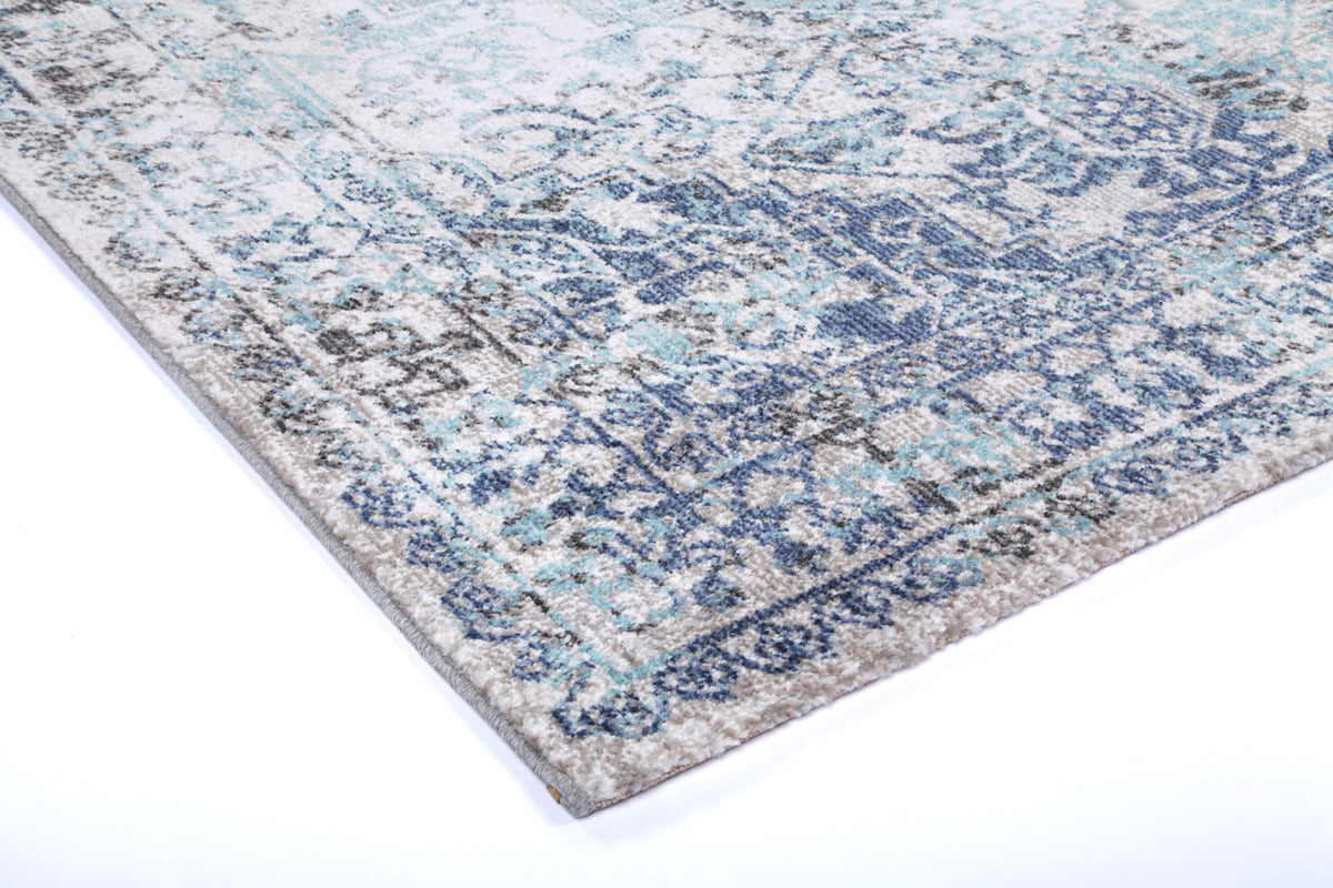 Salsa Adrianita Ivory & Blue Transitional Rug - SALS07 – view 5