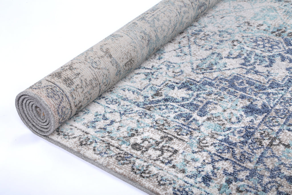 Salsa Adrianita Ivory & Blue Transitional Rug - SALS07 – view 4