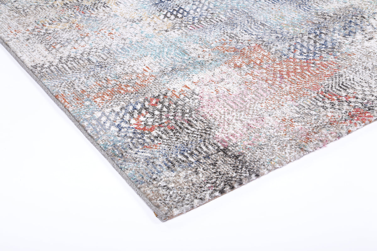 Salsa Ernesto Grey & Terracotta Tribal Rug - SALS16 – view 7