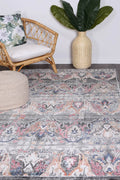 Salsa Lyndurst Transitional Muted Multi Rug - 32934 110 styled with furniture