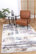 Santa Fe Verada Abstract Multi Rug - Sant02 styled with furniture