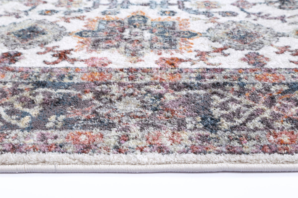 Santa Fe Camino Border Cream Rug - Sant05 – view 3