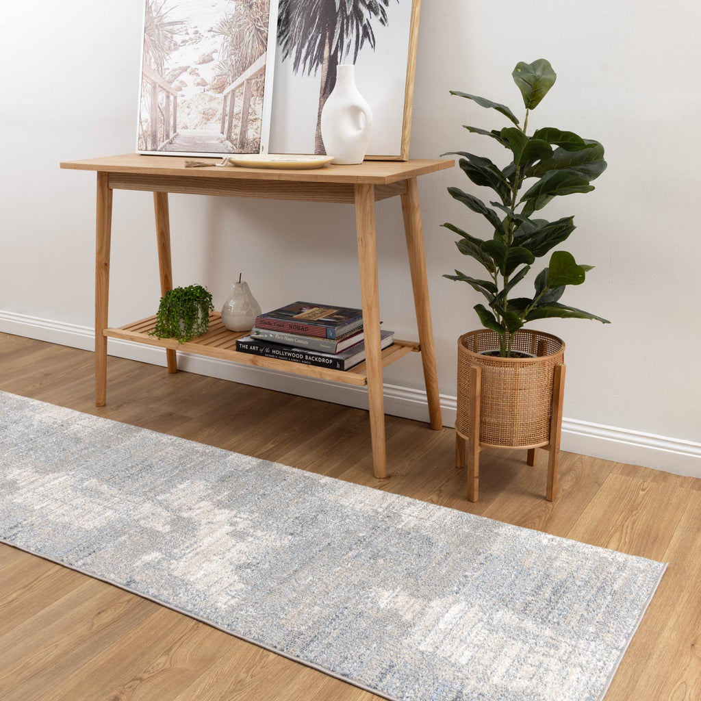 Santana Abstract Blue Rug - SANTA03 – view 9